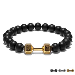 FIT LIFT Metal Dumbbell Beads Bracelet Jewelry