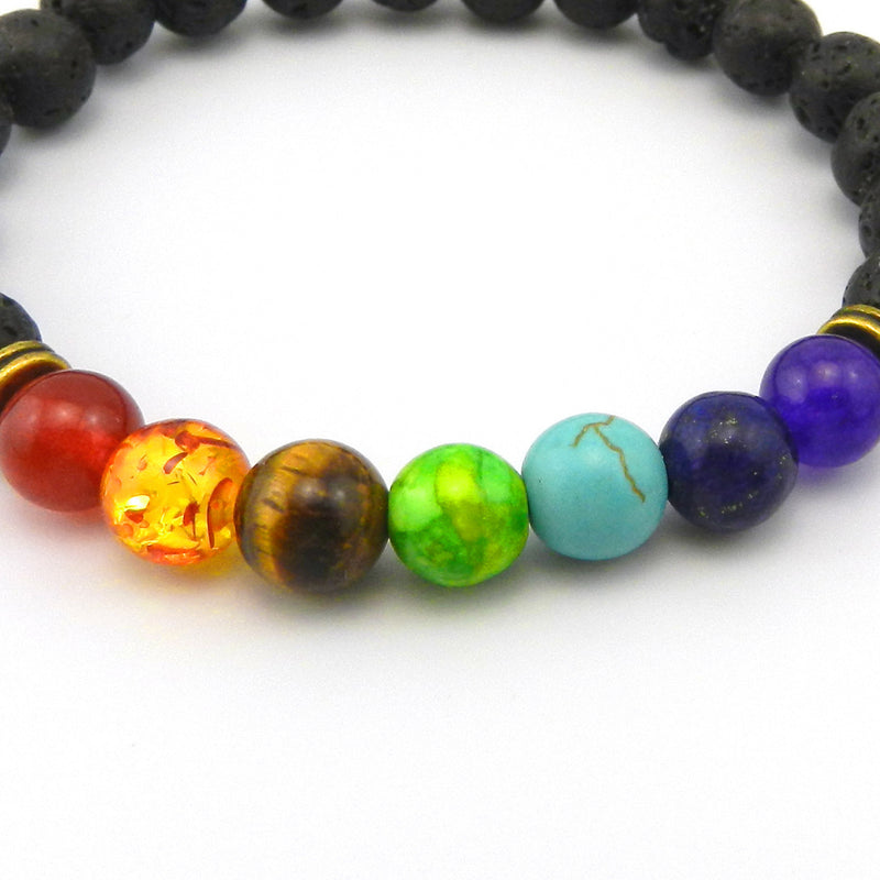 7 Colorful Agate Beaded