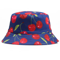 Cute Cherry Flat Top Basin Hat