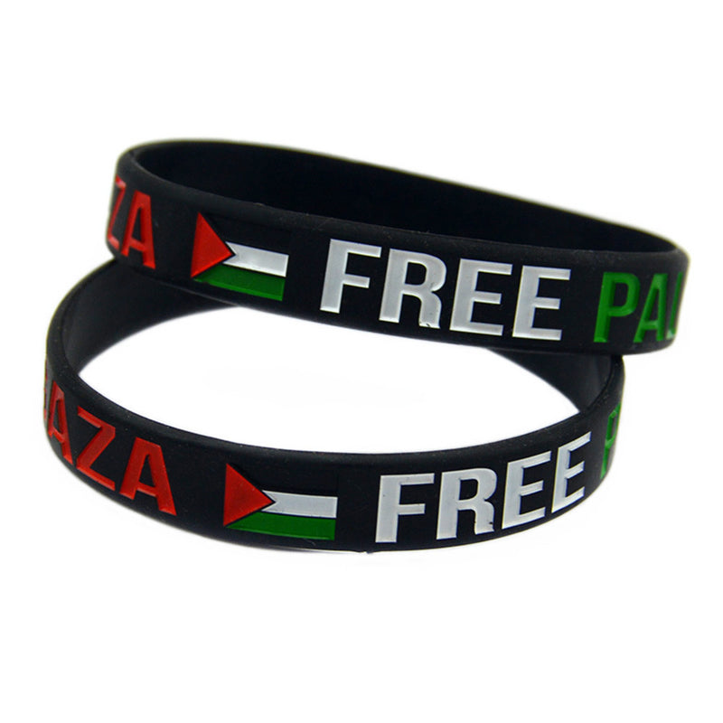 Palestine Flag Silicone Wristband