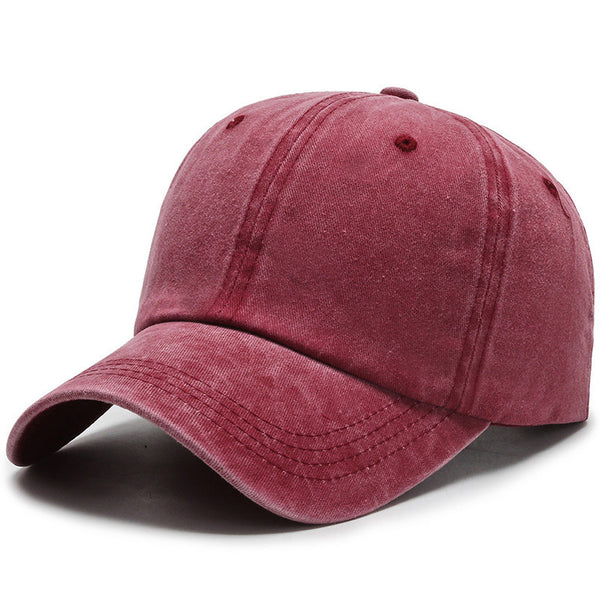 All-match Washable Solid Color Baseball Cap Casual Men