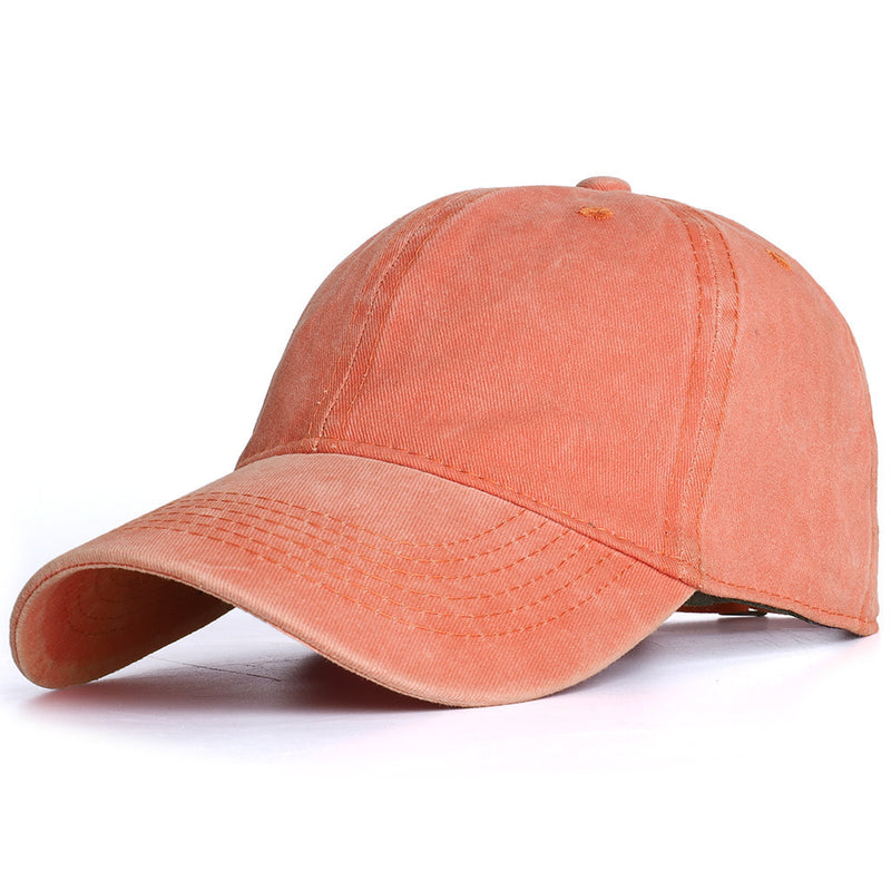 All-match Washable Solid Color Baseball Cap Casual Men