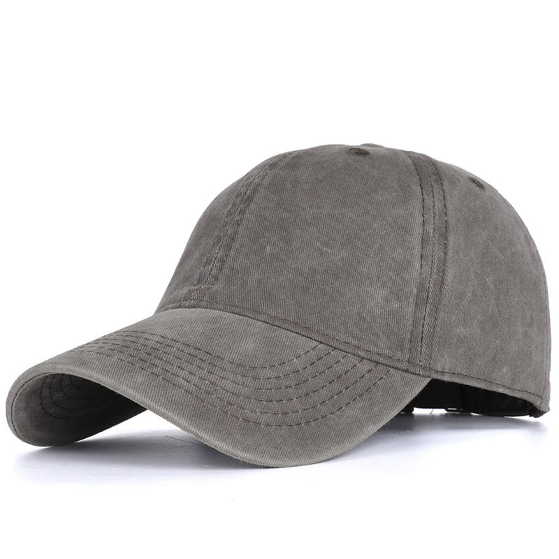 All-match Washable Solid Color Baseball Cap Casual Men