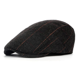 Men's British Style Classic Check Wool Beret