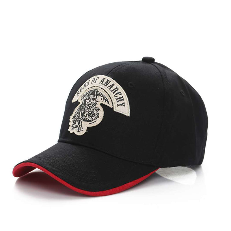 Visor Skull Embroidered Baseball Cap