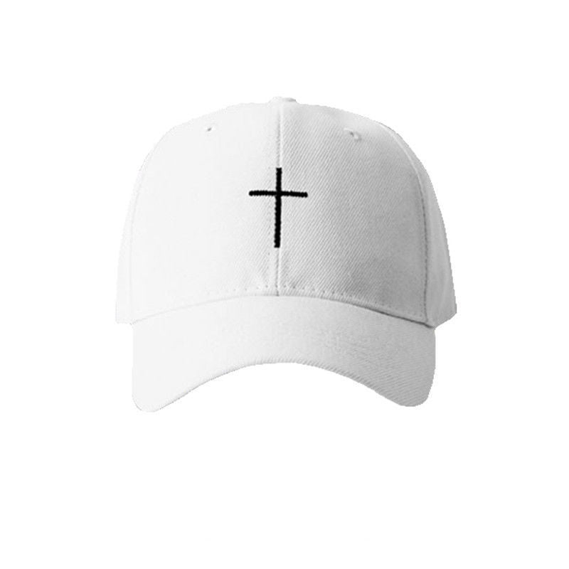 Cross embroidered baseball cap