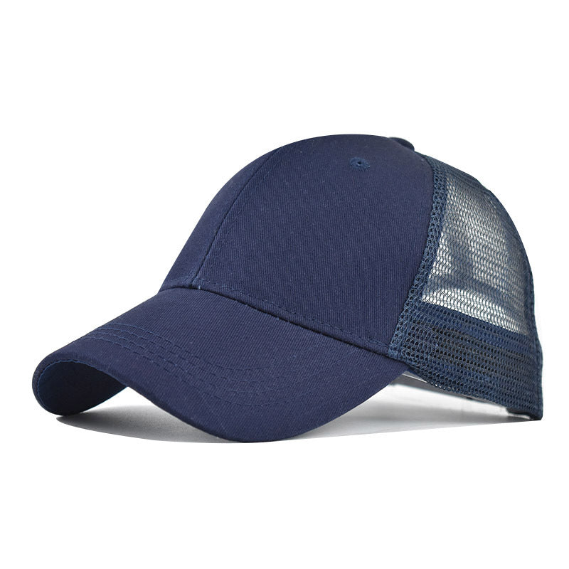 Pure Cotton Mesh Cap Simple Pure Cotton Breathable Baseball Cap