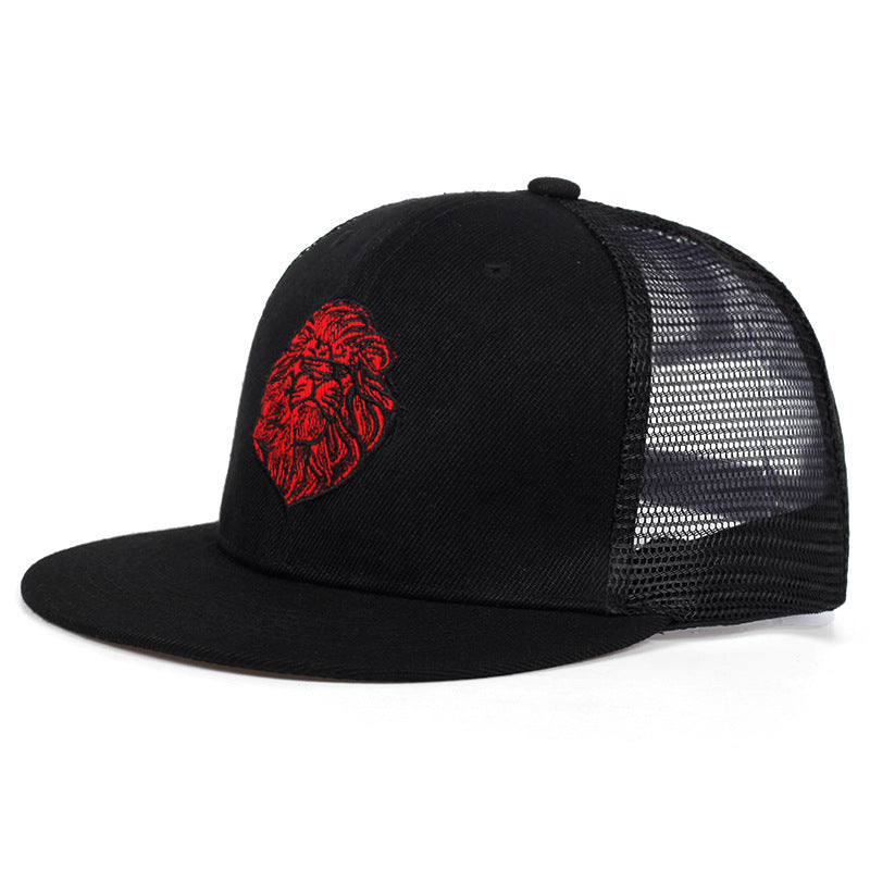 High-quality Lion Face Embroidery Caps Street Hip-hop Trend