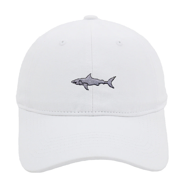 Premium Shark Embroidery Animal Baseball Cap Female Summer